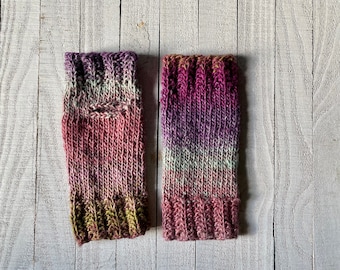 Seamless Hand Knit Perfect Arm Warmers  | Warm Fingerless Gloves | Wrist Warmers