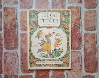 1968 The Cat And The Fiddler Children's Book Jacky Jeter 1st Edition Hardcover
