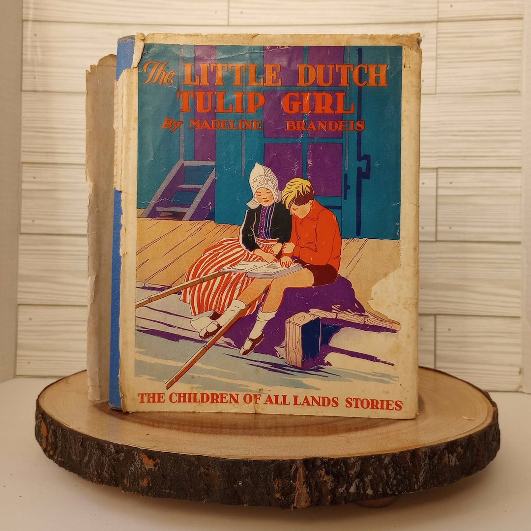 The Little Dutch Tulip Girl madeline Brandeis, 1929 Holland Photographs Vintage Children's Books