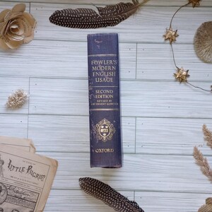 Vintage Book: Modern English Usage H.W. Fowler Vintage 1954 Second Edition Hardcover