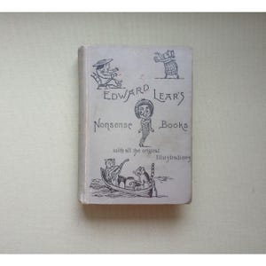 Antique Book: Edward Lear Nonsense Books 4 Books Original Illustrations 1904 Antique Hardcover