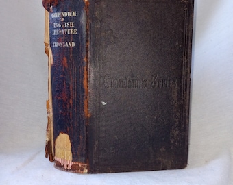 Antique Book: Compendium of English Literature Mandeville to Cowper 1871