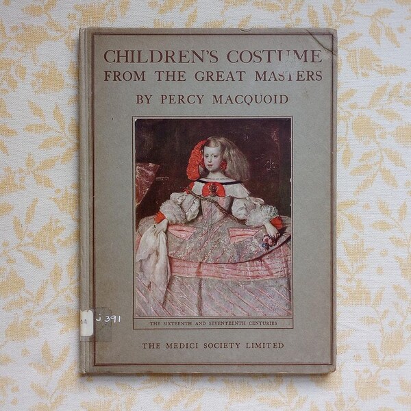 Antique Children's Costume Book Medici Society, 1923