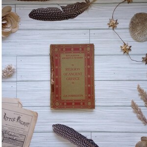 Antique Book: The Religion Of Ancient Greece, 1921 Edition