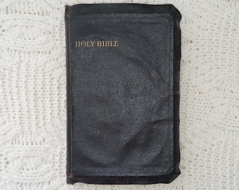 Santa Biblia KJV Collins Clear Type Press Ilustrada y mapas a color Vintage 1940s