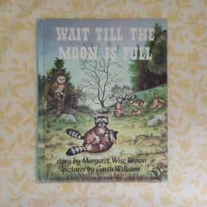 Wait Till The Moon Is Full by Margaret Wise Brown 1948 Vintage Children&#39;s Book | Illustrated Storybook Childhood Memories Bedtime Story