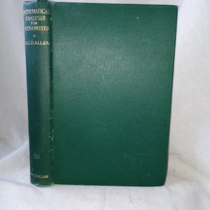 Analiza matematyczna dla ekonomistów R.G.D. Allen 1947