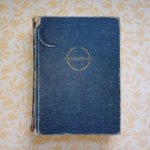 Livre vintage : Intégrale des poèmes et des pièces de théâtre de William Shakespeare 1942 à couverture rigide