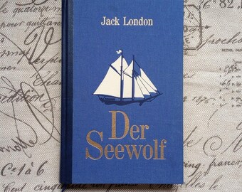Vintage German Book: Der Seewolf The Seawolf Jack London Hardcover 1993 Illustrated
