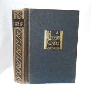 Vintage Buch: Eine moderne Komödie von John Galswürdig Vintage 1935 Hardcover