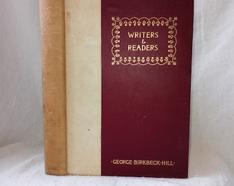 Antikes Buch: George Birkbeck Hill Writers & Readers 1892 Pembroke College Oxford Hardcover