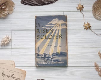 Vintage boek 'The Risen Soldier': 1944, eerste editie, ingeschreven