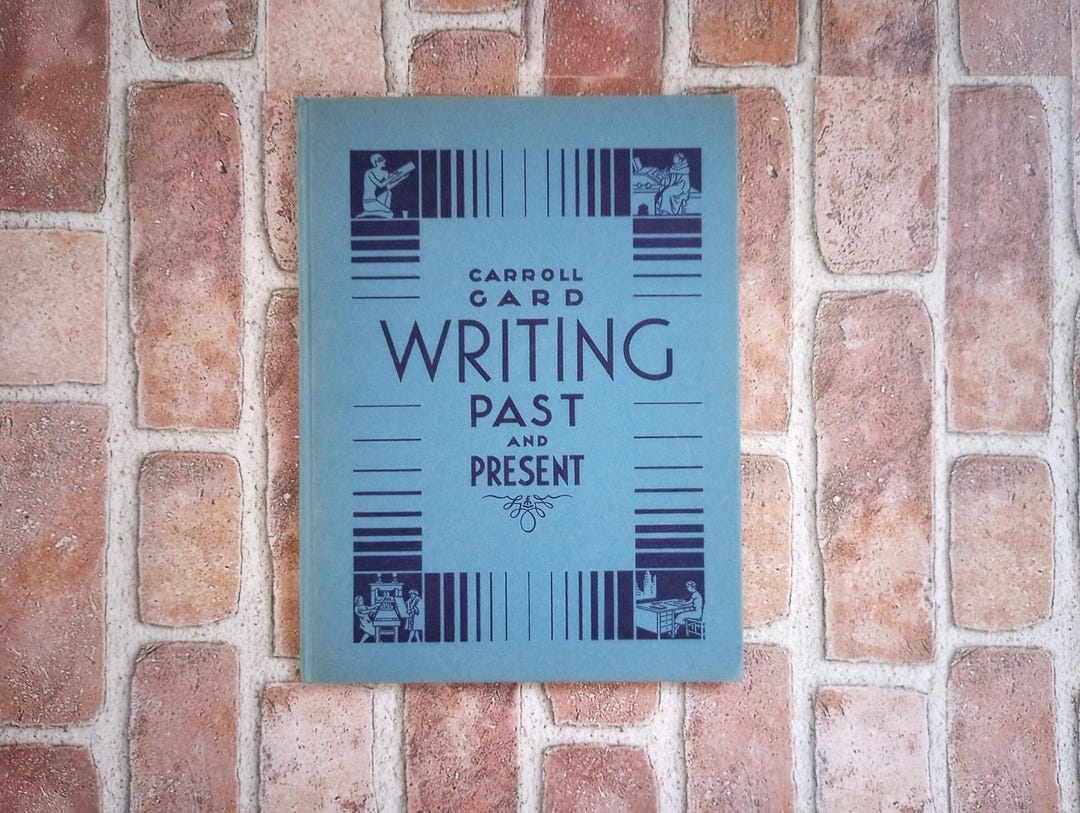 1937 Writing History Book, Carroll Gard, Writing Tools - Etsy
