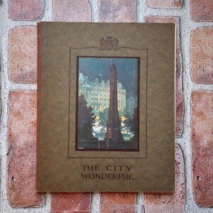 Antique Book: 1924 Guide to London Historical Social Notes Hospitality Advertisements
