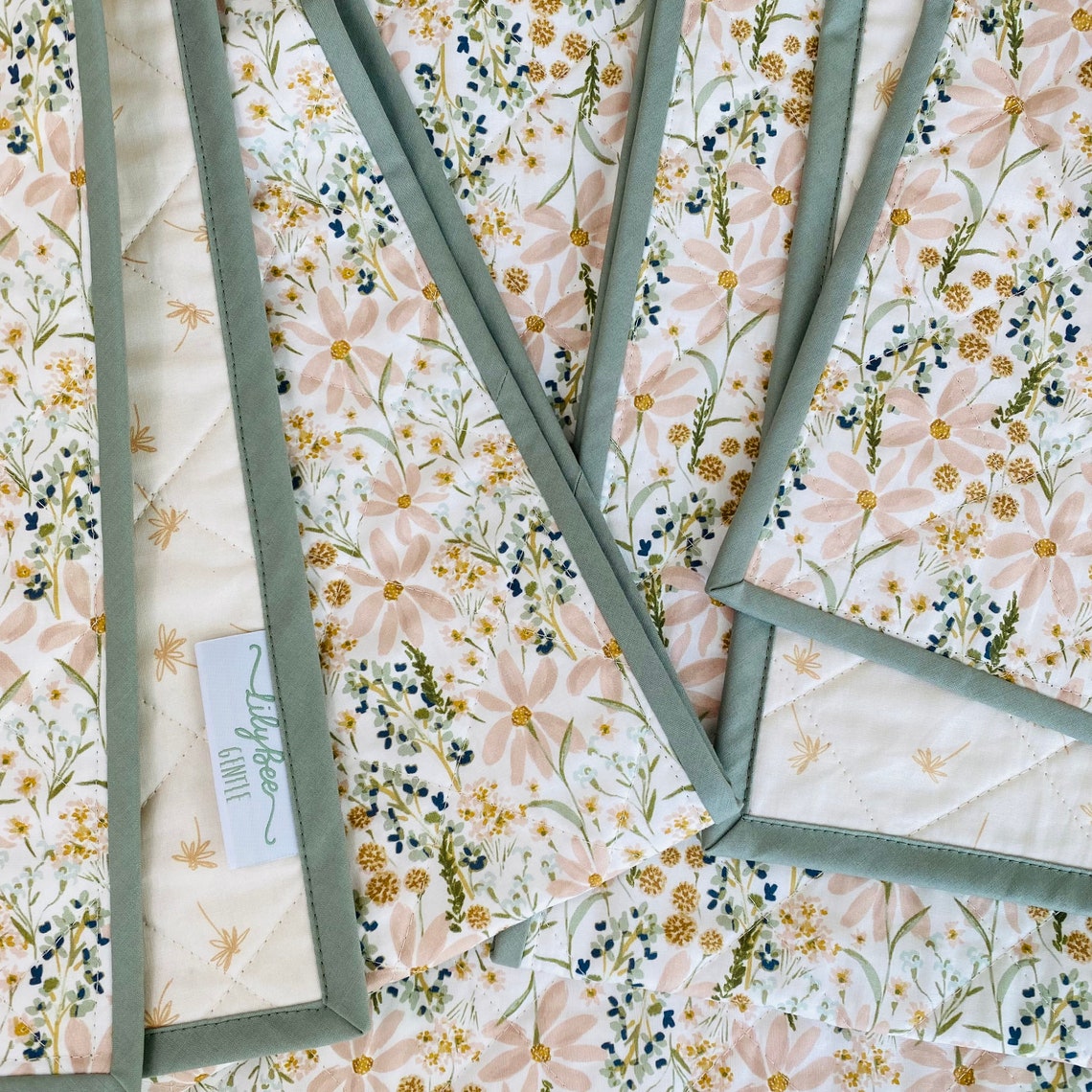 Indy Bloom Watercolor Floral Quilt Modern Nursery Quilt Baby Etsy