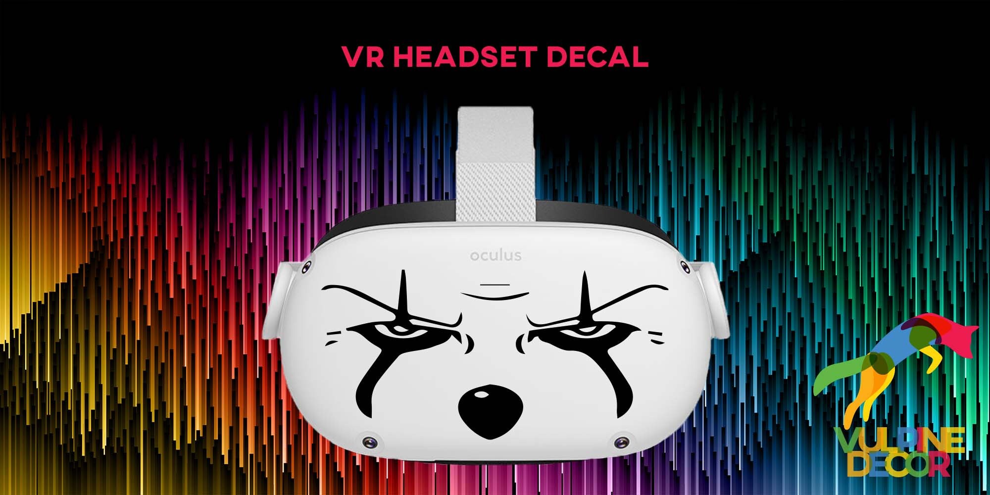 VR Headset Decal Pennywise Eyes Etsy
