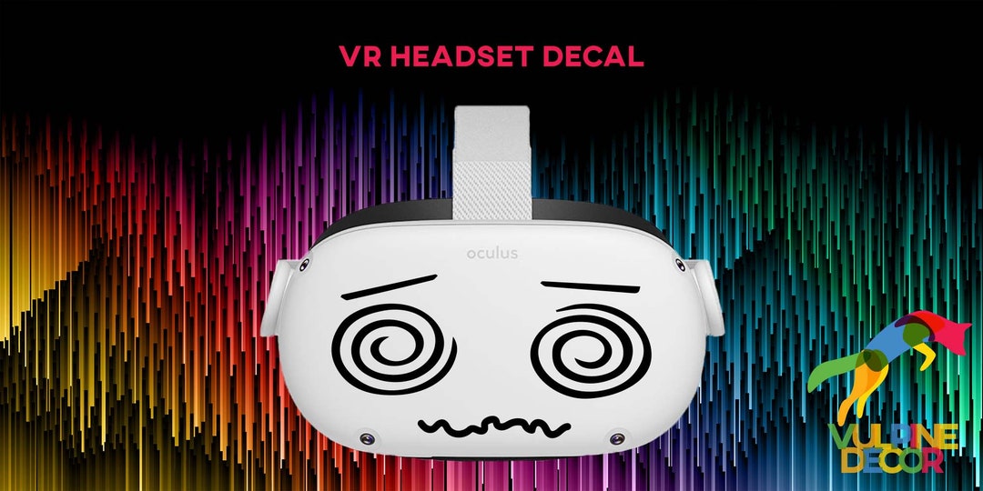 VR Headset Decal Dizzy Eyes Etsy