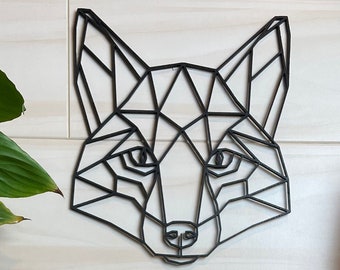 3D Wanddeko Hund -Fuchs- Holz Fensterbild Geschenk Idee kein Wandtattoo #7