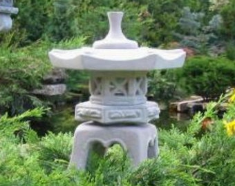 Stone Lantern Japanese Garden Yukimi S Koi Pond Figurine Garden Decoration
