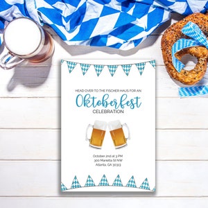 Oktoberfest Party Invitation | Editable | Printable
