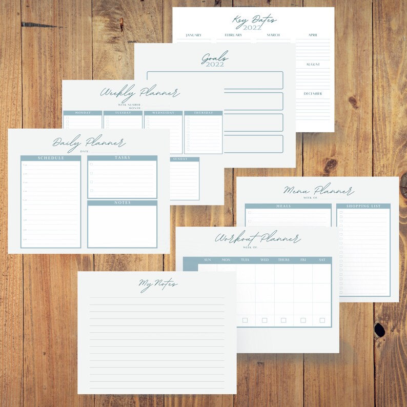 Digital Planner Bundle Printable Planner Bundle School Etsy