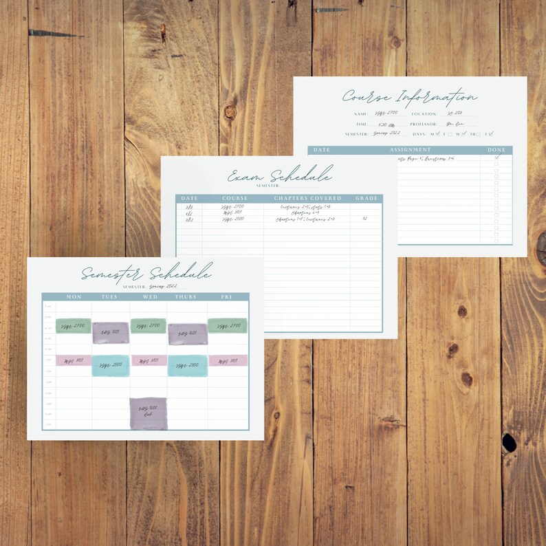 Digital Planner Bundle Printable Planner Bundle School Etsy