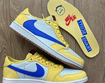 Travis Scott x Jordan 1 Low OG “Canary” - For Men and Women