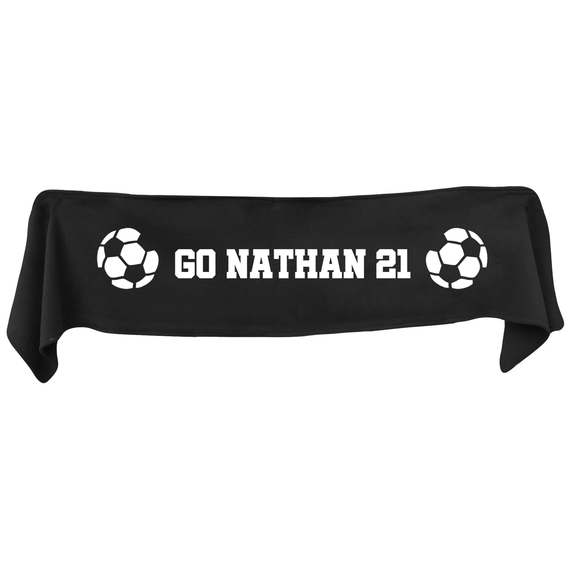 Personalised Football Scarf - Football Icon - Etsy