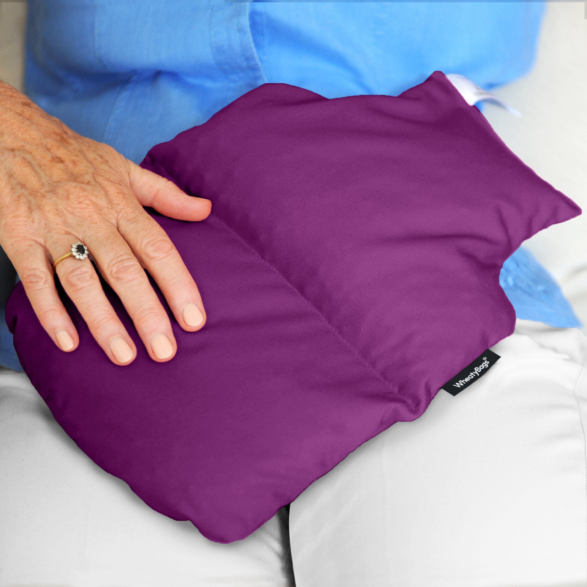 Amazing Health Unscented Wheat Bags Microwavable Heat Pack - Soft Black Fleece, Made In UK, 42cm - Foto 10