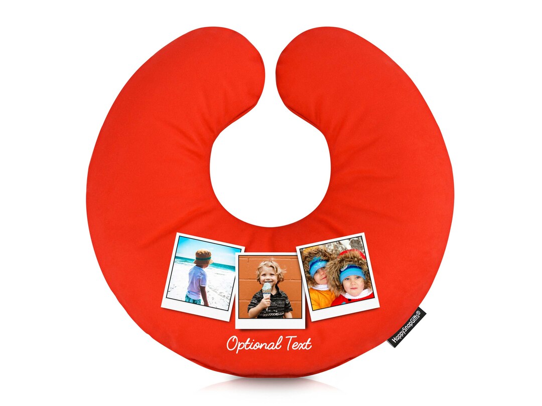 Personalised Travel Pillow With Photo Upload Approx 30cm Etsy UK