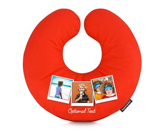 Personalised Travel Pillow with Photo Upload - Approx 30cm