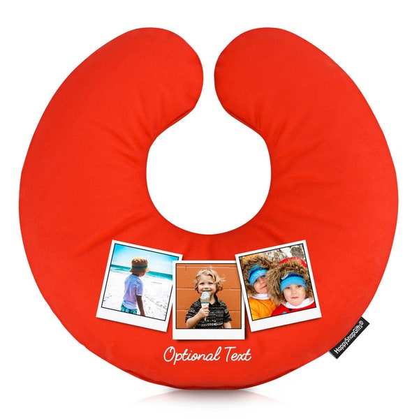 Personalised Travel Pillow with Photo Upload - Approx 30cm