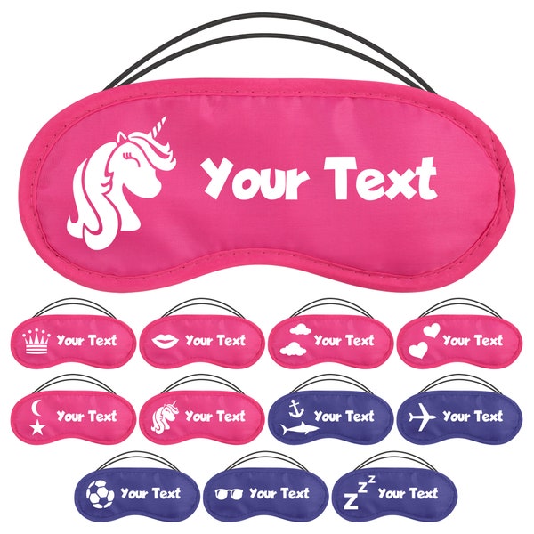 Personalised Childrens Eye Masks with Themed Design