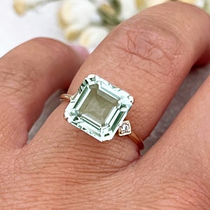 African Ruby & White Zircon Ring In 18K Vermeil Yellow Gold Plated Sterling Silver 5.94 Ct. 8038370