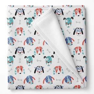 Puppy Dog Baby Blanket: Soft Polar Fleece, Gender Neutral