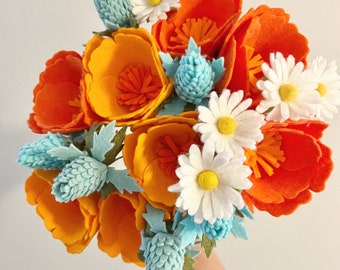 Custom felt bouquet or wreath order