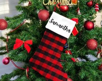 Personalized Christmas stocking, Christmas holiday, custom gift, holiday stocking
