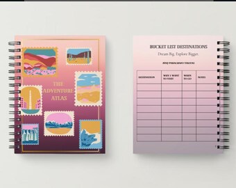 Adventure Atlas Travel Journal: Bucket List Planner (Digital Download)