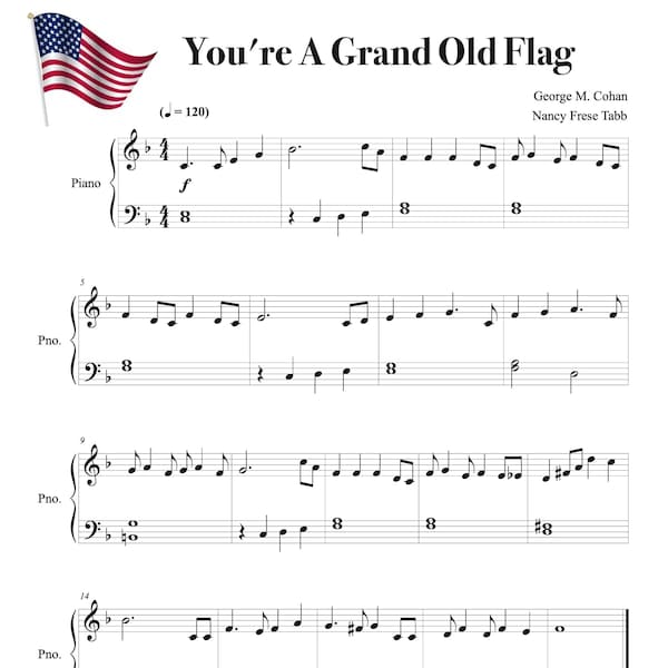 You're a Grand Old Flag - Piano Solo