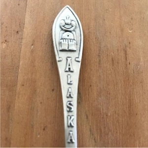 Vintage Sterling Silber Alaska Souvenir Löffel - Vintage Home - Reiseandenken
