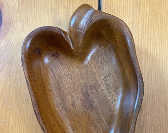 Mid Century Woods of Hawaii Honolulu at Waikiki Finest Monkey Pod Wood Bowl - Small Wood Bowl - Made in Hawaii