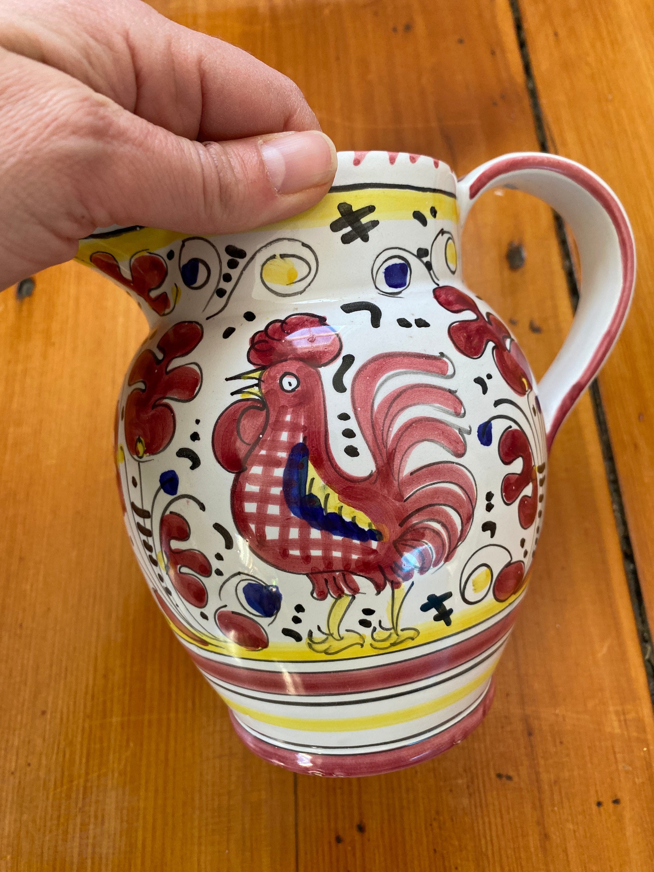 デルータ イタリア レッド ルースター ピッチャー