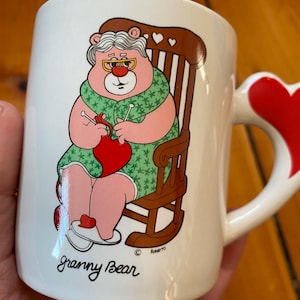 Vintage &quot;The Love Bears&quot; Granny Bear Ceramic Mug - 1980s Style - Coffee Mug - Vintage Home