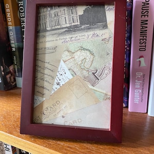 Vintage Teak Wood Picture Frame - 4&quot; x 6&quot; Picture Frame - Minimalist Decor - Vintage Home