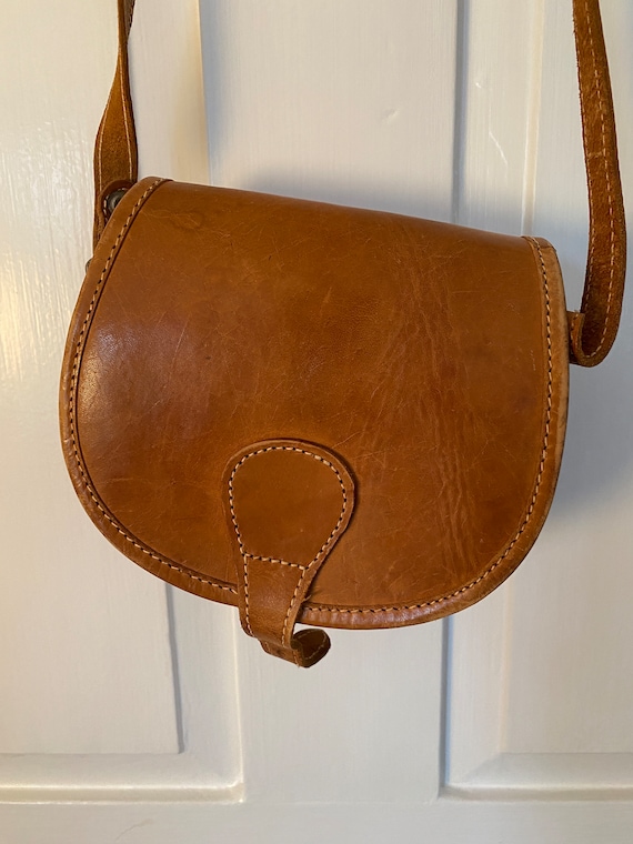 Vintage Handmade Leather Saddle Bag - Vintage Fash