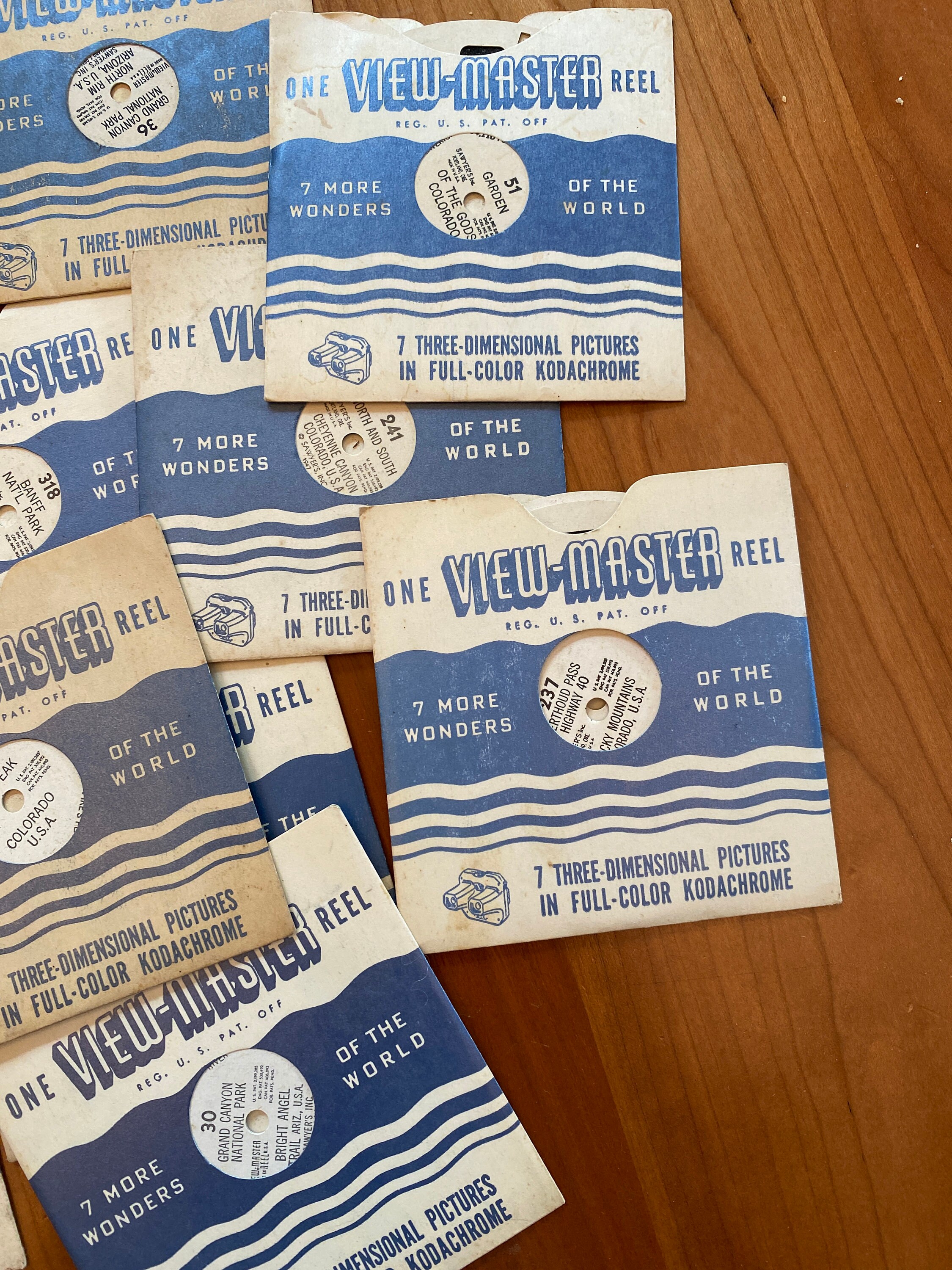 ビューマスター 1940年代 ヴィンテージ アメリカ製 リール20枚 ヴィンテージ ビューマスター リール - 世界の 7 つの不思議 - 20 個