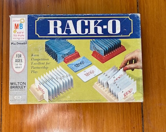 Vintage Rack-O Card Game - Milton Bradley 1966 - Complete Game  - Family Game Night