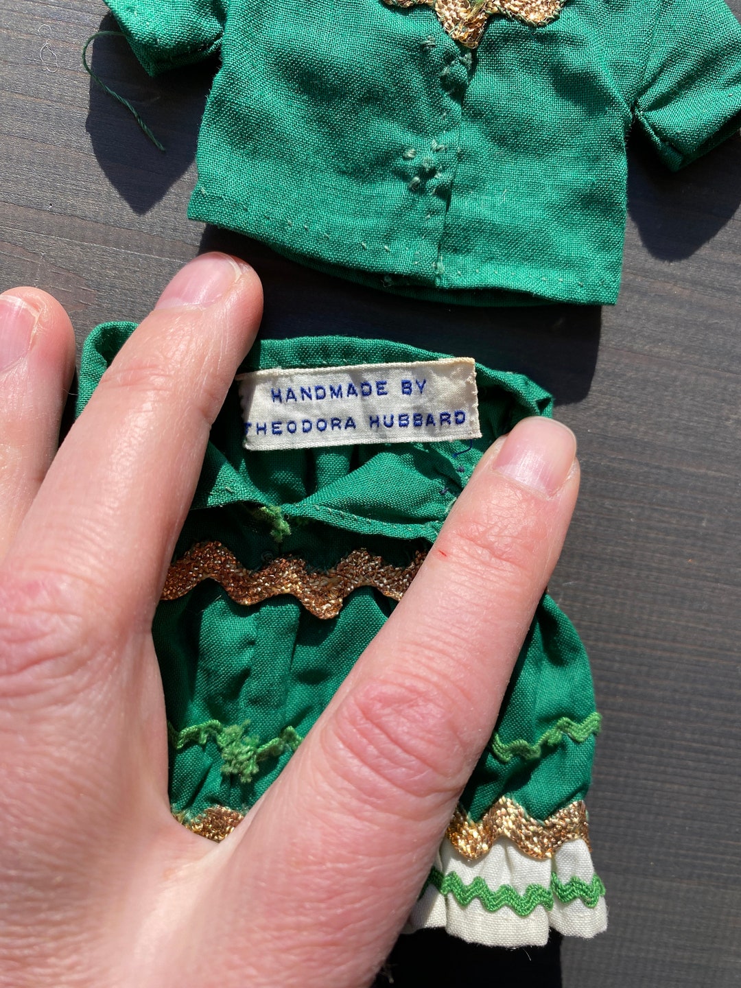 Small Lot of Vintage Handmade Doll Clothes and Accessories Etsy