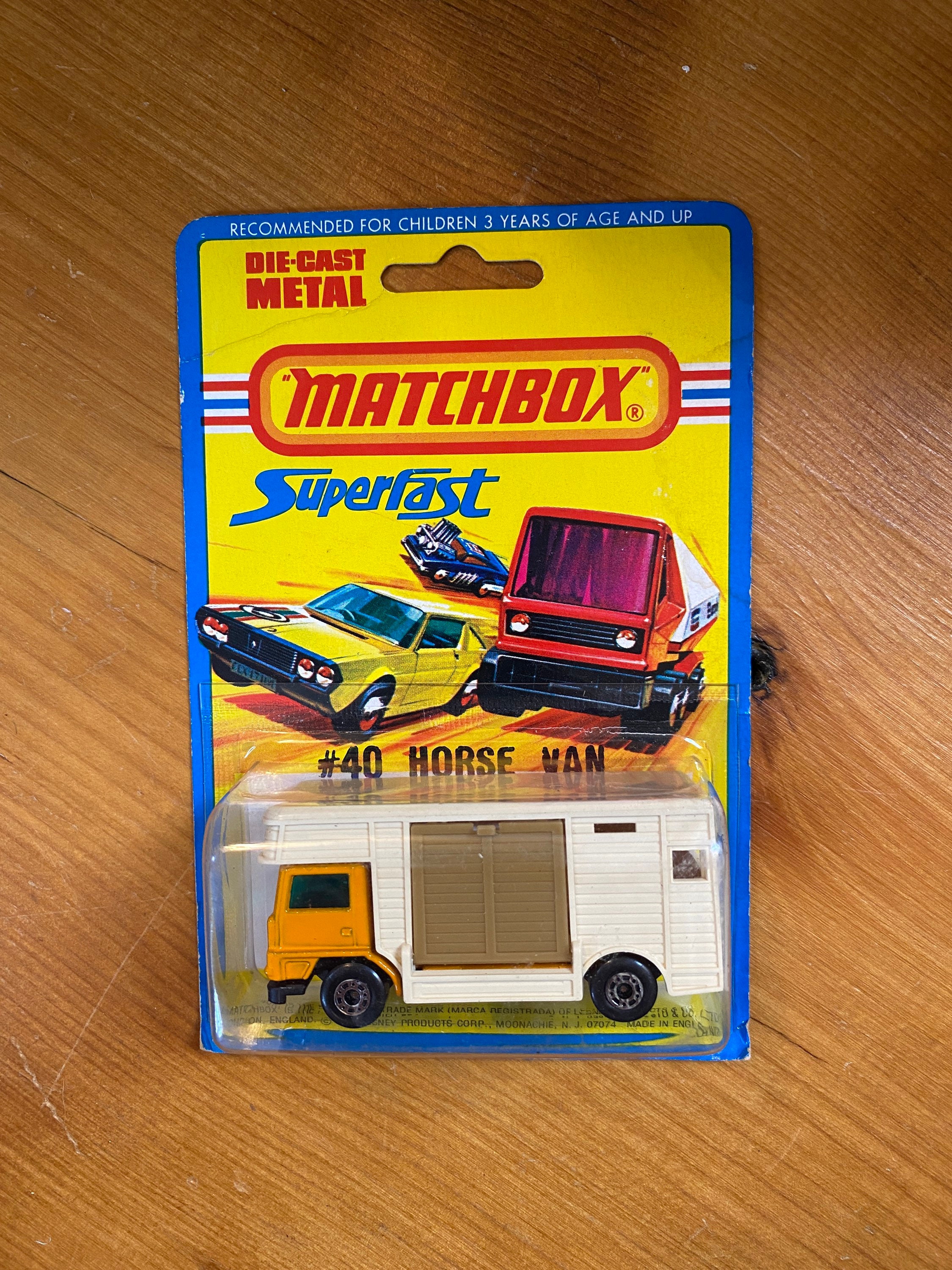 Vintage 1977 Matchbox Horse Box Trailer, Matchbox Superfast