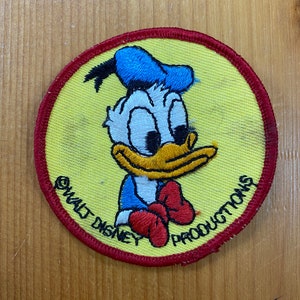 Vintage Streamline Disney Donald Duck Sew On Patch